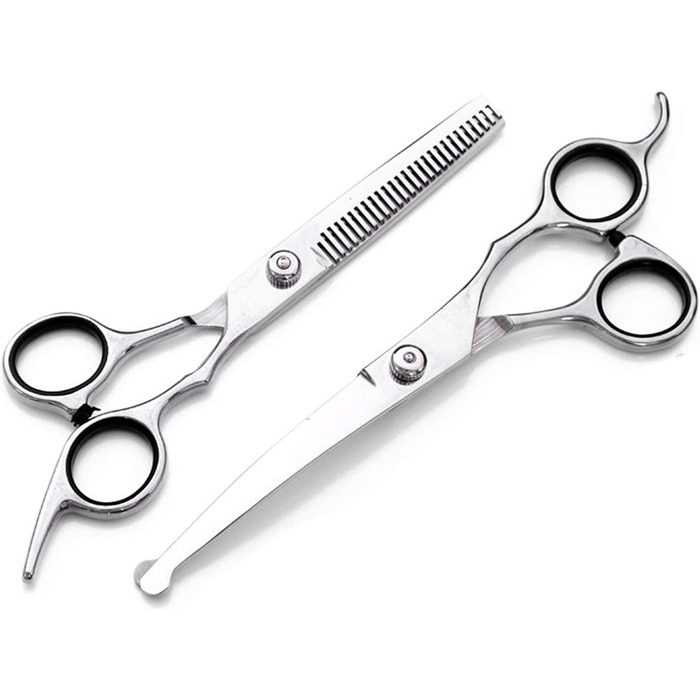 Набір для грумінгу домашніх тварин QUNINE: ножиці та тример для собак, котів та інших тварин