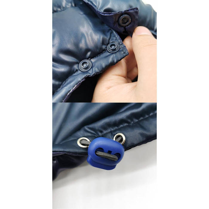 Зимовий одяг для собак GIBZ: теплий водонепроникний зимовий одяг з капюшоном для маленьких собак, XL, помаранчевий