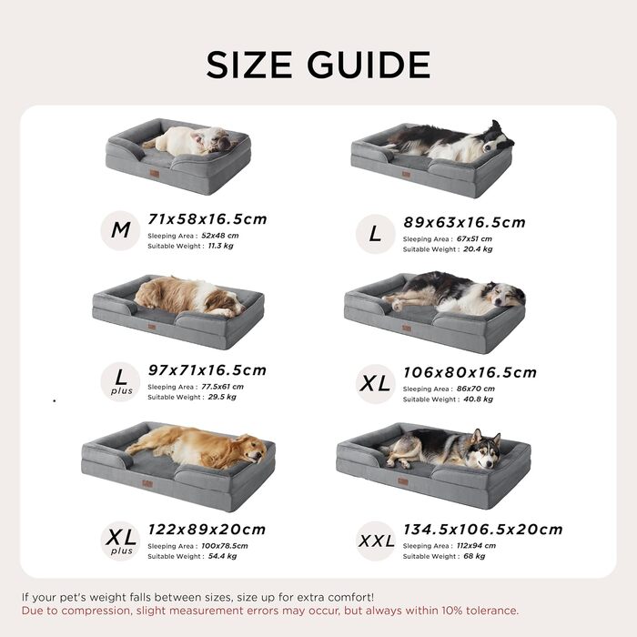 Ортопедичне ліжко для собак BEDSURE - 106x80 см. Зручне ліжко-софа для великих собак з м'яким пінопластом, миється, не слизьке, колір: зелений, розмір: 106 x 80 x 17 см