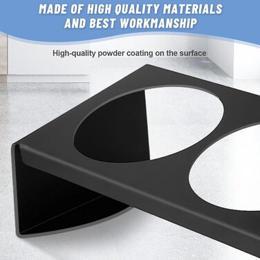 Підвищені годівниці для котів Vikcvcsc Katzennapf Erhöht - набір 2 шт. з кераміки та металу