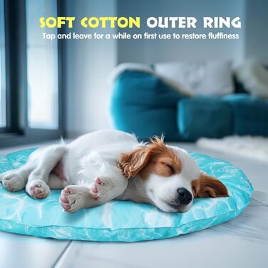 Кühlmatte Hunde Katzen Orbicular: Охолоджуючий килимок для собак та котів, розмір M, 72x72x5 см