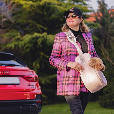 Трансформер для собак та котів до 6 кг, рожевий | Сумка-переноска для цуценят та маленьких собак