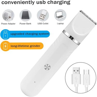 Набір для грумінгу собак 4 в 1: ножиці, щітка для догляду за шерстю, для собак, котів, цуценят. Білий колір