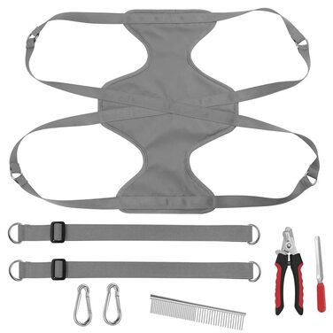 Гамак для грумінгу собак Zunedhys, гамак для догляду за шерстю з кишенею для аксесуарів