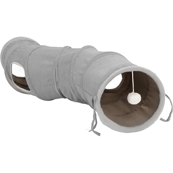 Туннель для котів Nimomo, складаний, S-подібний з іграшкою-м'ячиком, інтелектуальна іграшка для кошенят, кроликів та маленьких тварин