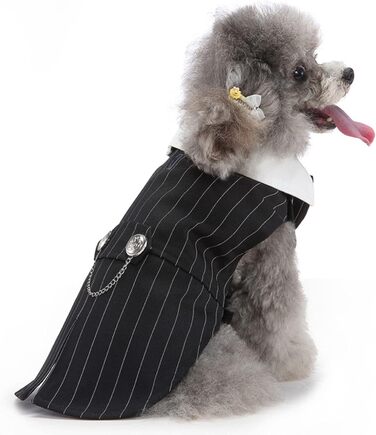 Елегантний костюм для собак Qcwwy: класичний вечірній наряд для собак (M)