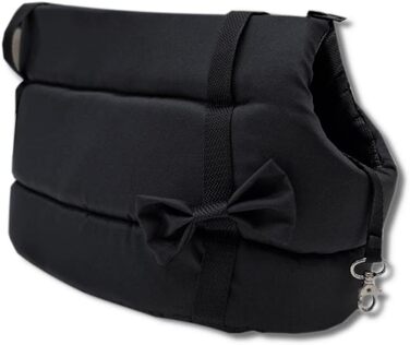 Сумочка для собак та котів Odolplusz Elegante, чорна, миюча, для маленьких та середніх порід, XS, S, M, L