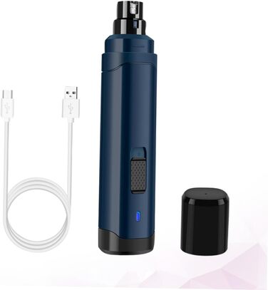 Електричний триммер для кігтів домашніх тварин BESPORTBLE з USB-зарядкою, ABS-матеріал, тихий мотор для собак та котів