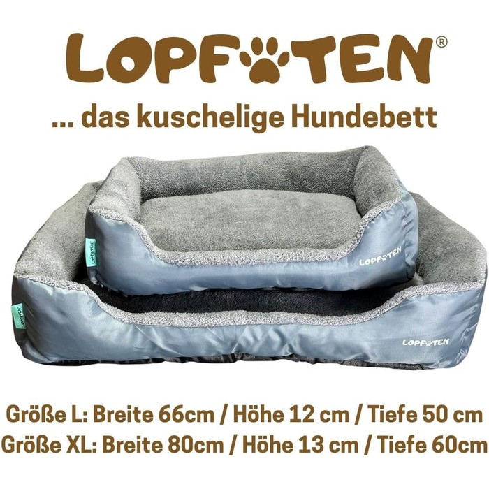 Крісло-ліжко для собак, м'яке, нековзне, знімний та пральний чохол, пухнасте (XL)