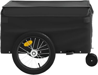 Причіп для велосипеда, 45 кг, з чорного металу, для собак