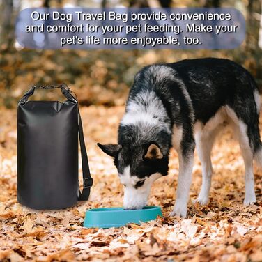 Велика переносна сумка для тварин, 15 л, чорна. Водонепроникна сумка для подорожей з тваринами, для кемпінгу та походів