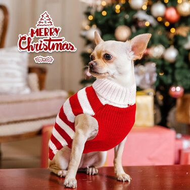 Теплий зимовий светр для собак з малюнком імбирного пряника, червоний, розмір XX-Large