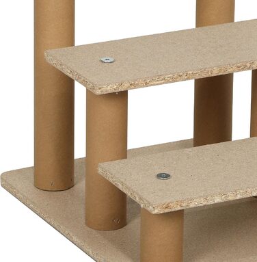 Сходинка для тварин PawHut - 3 сходинки, сіра, для собак та котів до 5 кг, 46 x 35 x 35 см