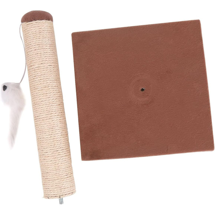 Комплекс для котів Nobleza з сизалевою стійкою, ігровий майданчик для кошенят, центр активності, коричневий, 25*25*35 см