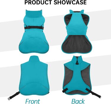 Зимовий антідощовий антівітряний антіфільтр для такс, тепла куртка для собак, теплий антіфільтр для собак з захистом живота та отвором для повідка, зимові куртки для собак (S, Marine)