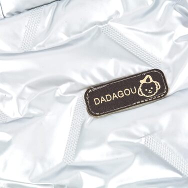 PAIDEFUL Зимовий теплий пуховик для собак - куртка з капюшоном для маленьких собак, чихуахуа, котів. Розмір M, сріблястий колір. Водонепроникний, вітрозахисний. Довжина спини 25 см, обхват грудей 37 см.