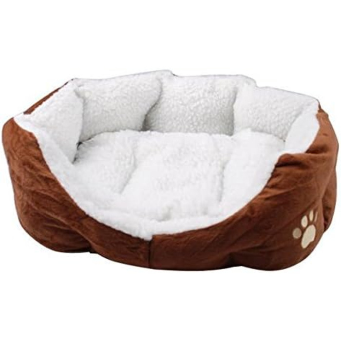 М'яке ліжко для собак та котів Yahee: ліжко-корзина для тварин (колір: коричневий)