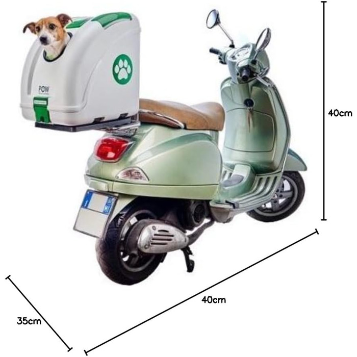 Переноска для собак POW: для мопеда, мотоцикла, велосипеда та авто