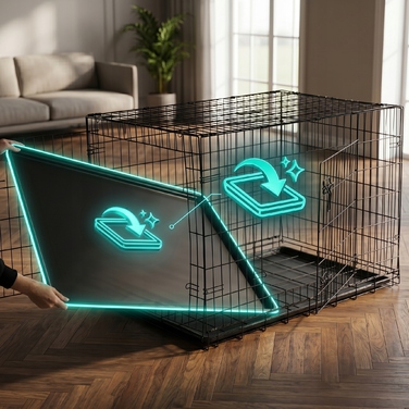 Металева клітка для малих собак Be-Active.pl, 44 x 61,5 x 52 см