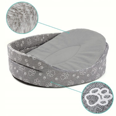 Лежак-манеж для собак STANDARD XL CLAW з хутряним покриттям