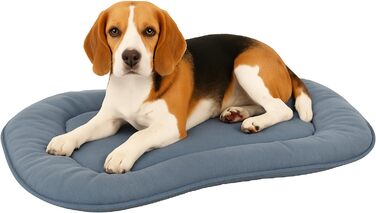 Подушка для собак та котів Flamingo Firenze - овальна, блакитна, 65 x 43,5 см