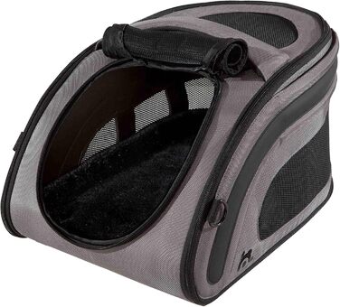 Транспортний бокс Maelson Snuggle Kennel 7152, антрацит - бежевий, 48x28x25 см