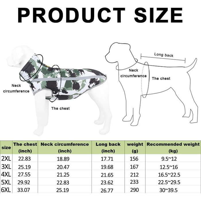 Водонепроникний собачий теплий зимовий плащ/жилет для собак. З обладнанням, світловідбиваючими смугами. Середній/великий розмір. Вітро- та снігозахисний. Кольори: білий/чорний. Розмір 3XL.