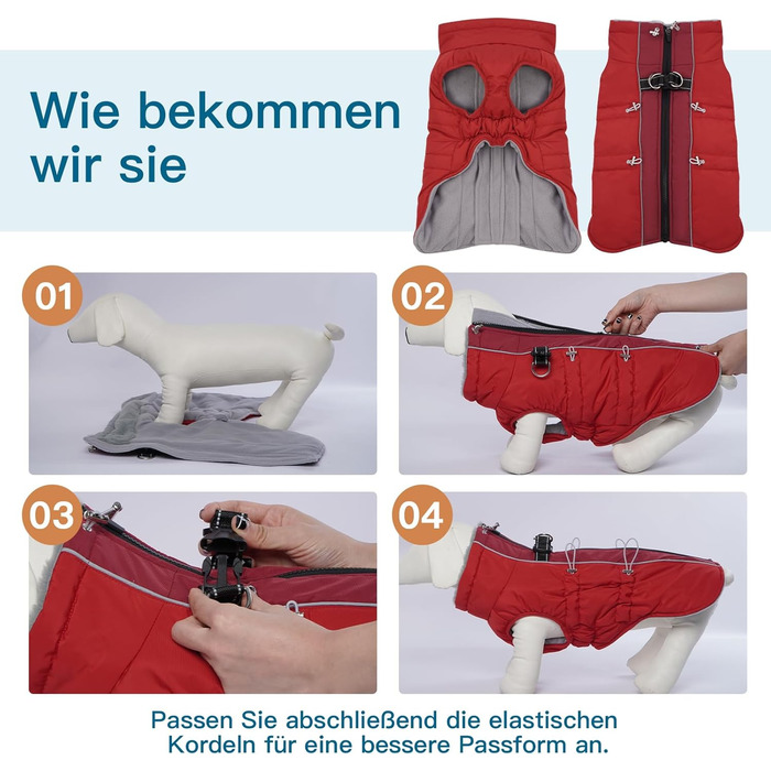 Зимовий теплий одяг для собак середніх порід, теплий флісовий одяг, без рукавів, червоний, розмір L