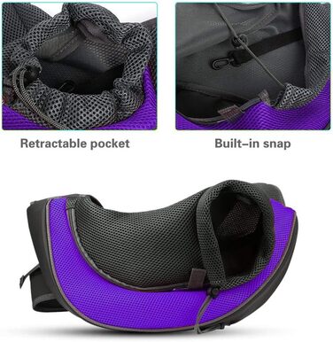 PETEMOO Сумка-переноска для собак і котів, рожева, для подорожей, з сіткою, до 2.5 кг