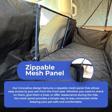 Авточохол на сидіння для собак 4Knines з жорсткою основою – водонепроникний, для автомобілів, SUV, вантажівок – захист дверей EZ off (чорний, XL)