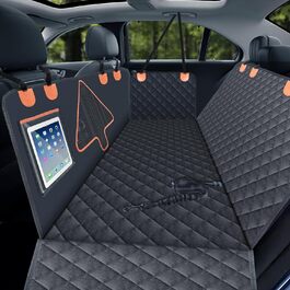 Чохол на автокрісло для тварин, водовідштовхувальний, багаторазовий, з фіксаційним ременем, чорний, розмір L