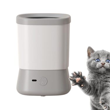 Очисник лап для собак, мийка лап | Водостійкий, 2 швидкості, аксесуари для чищення | Сірий