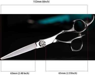 Професійні ножиці для стрижки волосся Aolanduo 6 дюймів - преміум сталь VG10, ергономічний дизайн, набір для перукарів та барберів, японська якість