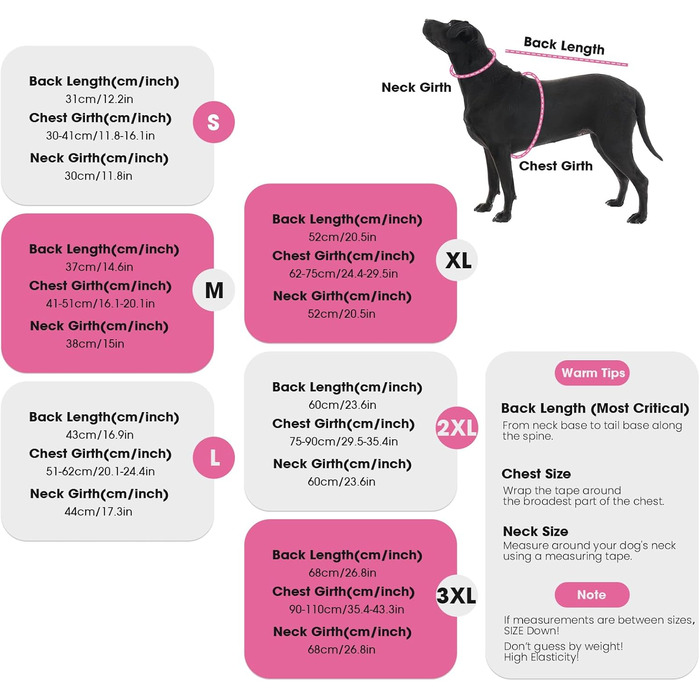 Флісовий одяг для собак Nanaki: теплий, зручний, регульований, для дрібних та середніх порід (Бігль, Бостон-Тер'єр), рожевий (Large)