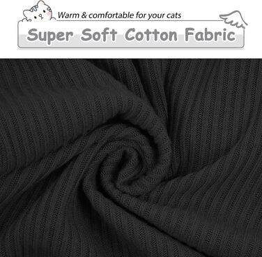 Одяг для безшерстних котів Sphynx: м'який пуловер з ролетним коміром, футболка, жилет. Чорний колір, розмір XL