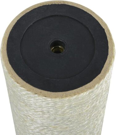 Котячий кігтетоп 8x60 см, бежевий, сизаль, кігтетопка колона для котів