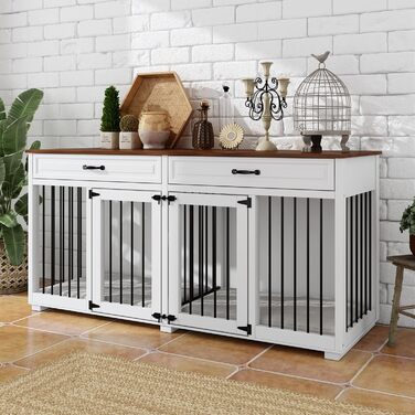 Кія для собак XXL: велика переносна будка для дому, 164 x 80 x 60 см, метал