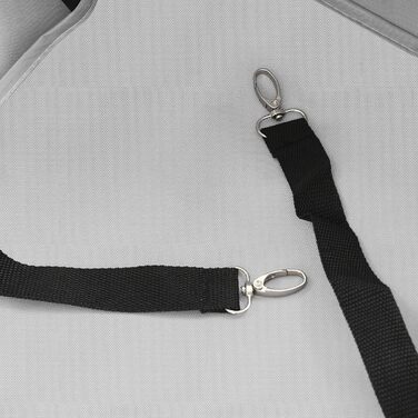 Візок для собак, складаний, Mini, сірий. Візок-хазяйка для маленьких собак та дітей, для подорожей, з регульованою ручкою, 53-76 см, кут 45°, до 7.5 кг, 86x51x35 см