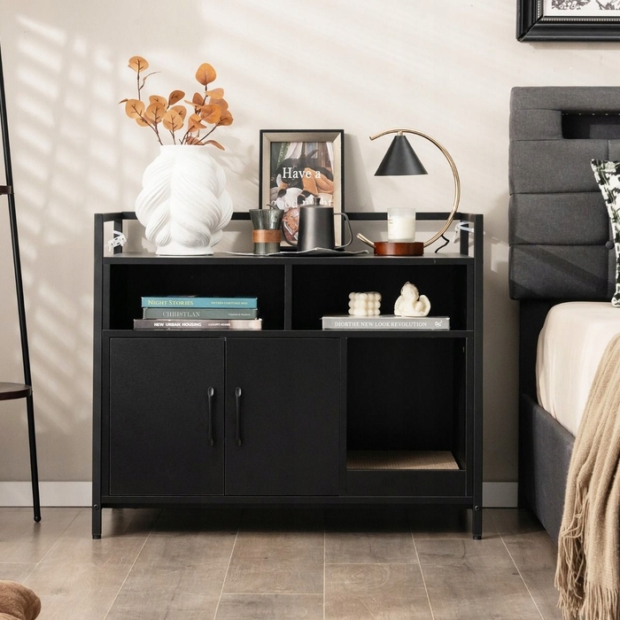 Комод 2 в 1: Будиночок для кота з дряпалкою