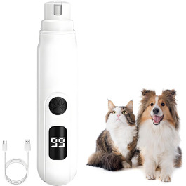 Електричний точилка для кігтів собак та котів, 3 швидкості, тиха робота, для великих, середніх та маленьких порід