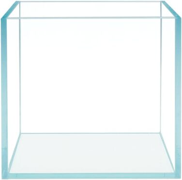 HIRO Aquatics Cube безрамковий акваріум з ультрапрозорого скла, 5 мм, з білим вирівнювальним килимком, опція кришки
