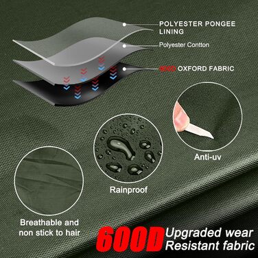 Водонепроникний килимок для собак 90 x 60 см, зручна подорожня ковдра для собак та котів, миється, підходить для подорожей, кемпінгу, авто та дому (зелений)