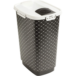 Контейнер для корму Rotho MyPet Cody 25 л з кришкою, харчовий пластик, BPA-free, чорний