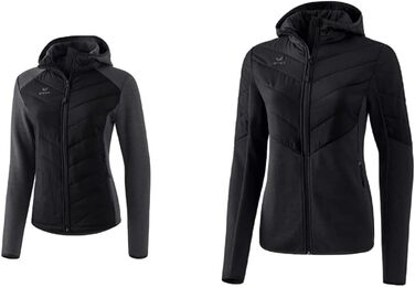 Степлена куртка Erima для жінок (чорний, 38) + в'язана куртка Erima для жінок (38)