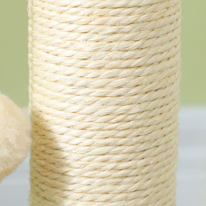 Кігтеточка PawHut 4-в-1, кігтеточка 49 см, кігтеточка Sisal Cat з ігровим м'ячем, кігтеточка для кішок для котів, меблі для дряпання кішок, кімнатна, дуб | Аосом