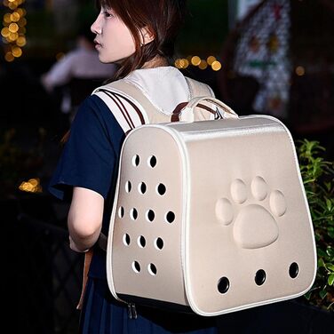 Трансформер для тварин: сумка-рюкзак для котів та маленьких собак (хакі)