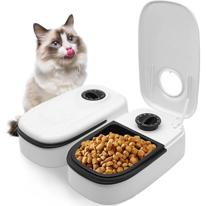 Автомат для годування котів BIZOI: для вологого та сухого корму, універсальний, підходить для собак