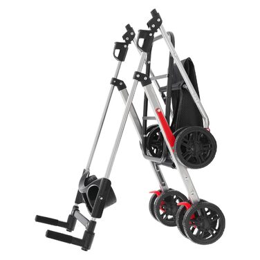 Складаний візок для собак та котів, сірий (50x60 см)