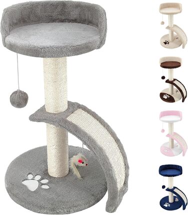 Дерев'яний кігтеточка для котів Beltom® Kratzbaum 54 см, сірий