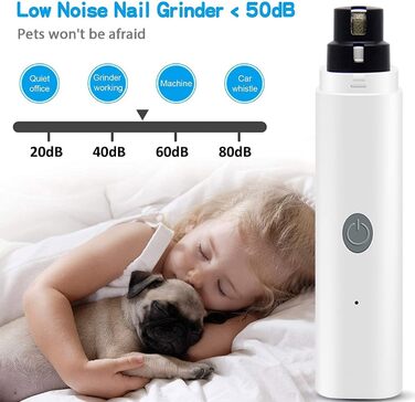 Електричний точило для собачих кігтів з LED-підсвічуванням, акумуляторний, для собак великих, середніх та малих порід, котів. Безшумний, безболісний точило для кігтів.